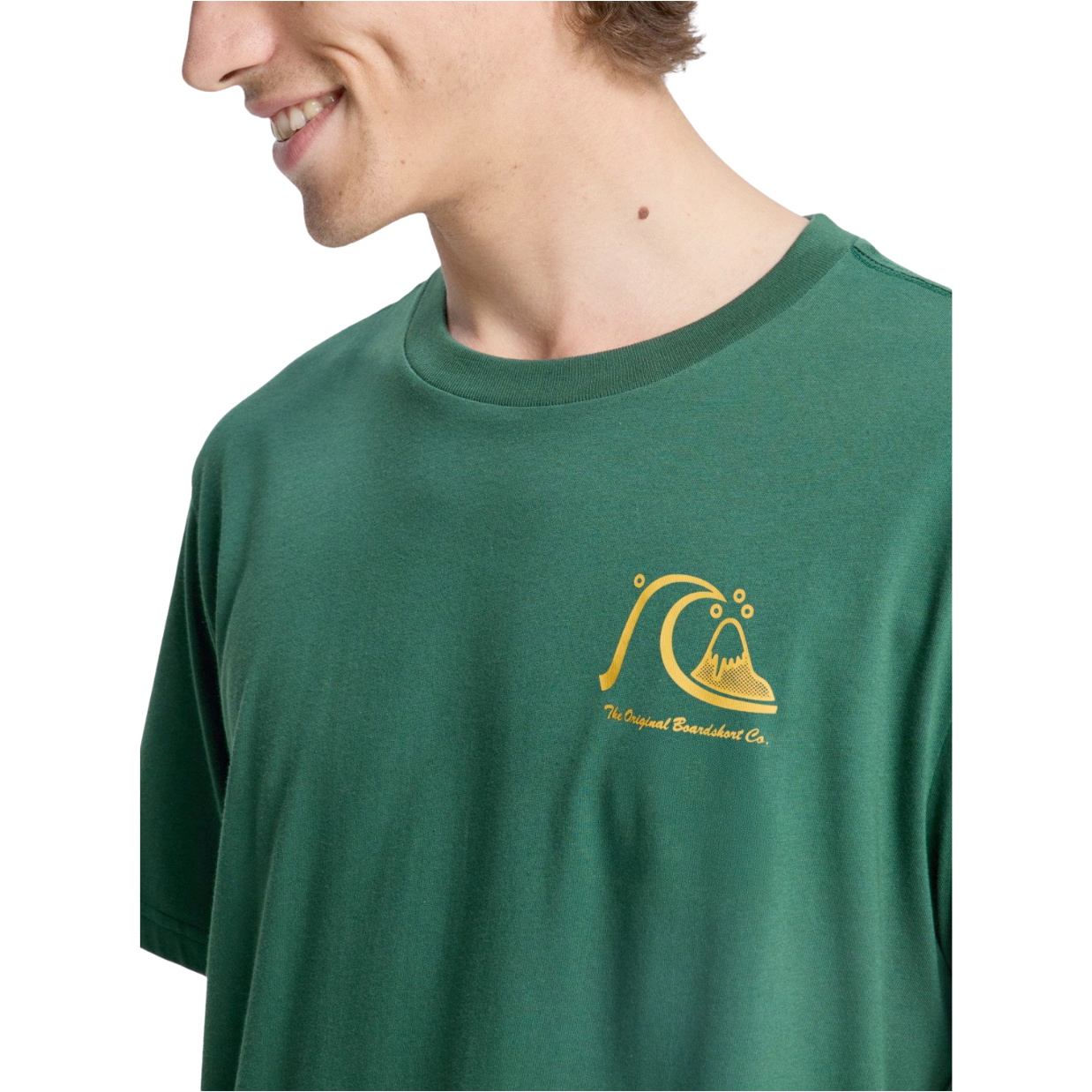 2026 Quiksilver Mens Evo Original T-Shirt EQYZT08263 - Forest